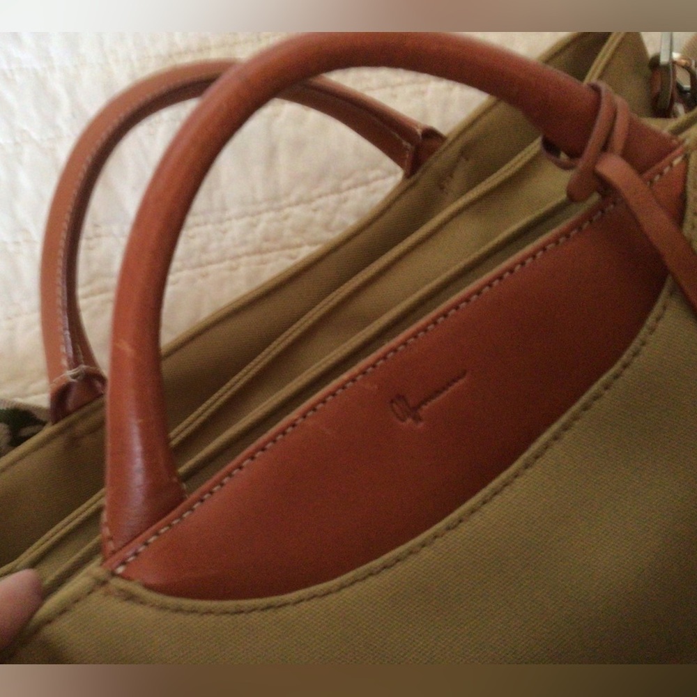 Offermann leather and canvas bag - Picture 3 of 16